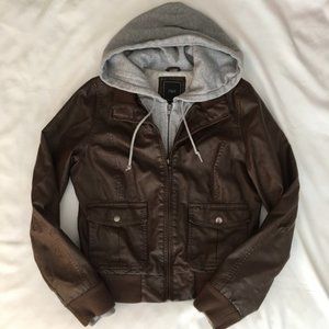 Obey double zipper/double layer jacket